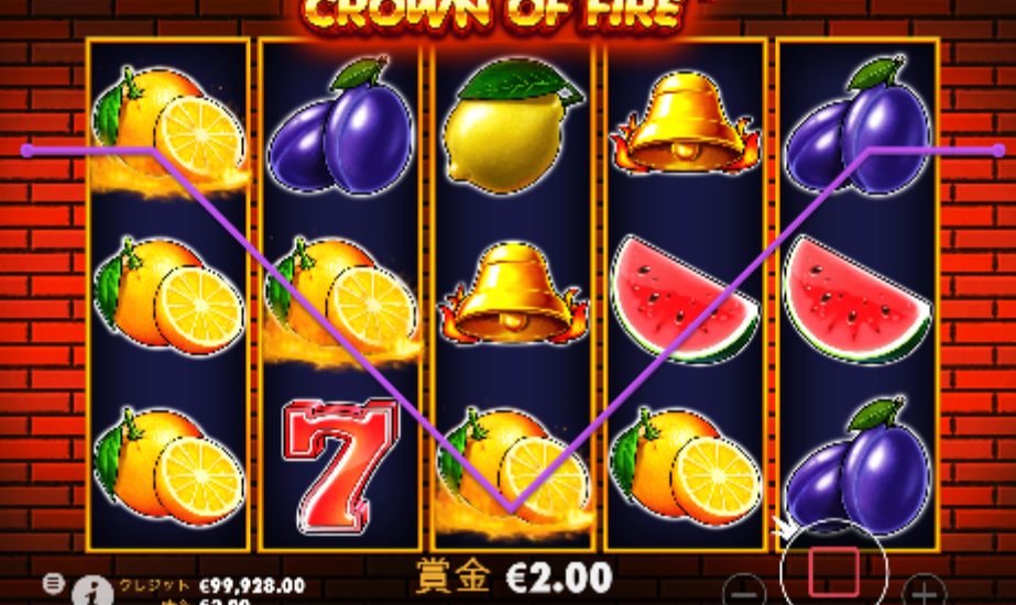Crown of Fire（クラウン・オブ・ファイア）のスペック・図柄・ゲームフローを紹介